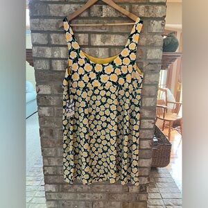 NWT Women's 90's Shift Yellow Poppy Mini Dress - DVF for Target. Size 17.